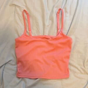 Old Navy Coral Ribbed Tank Top